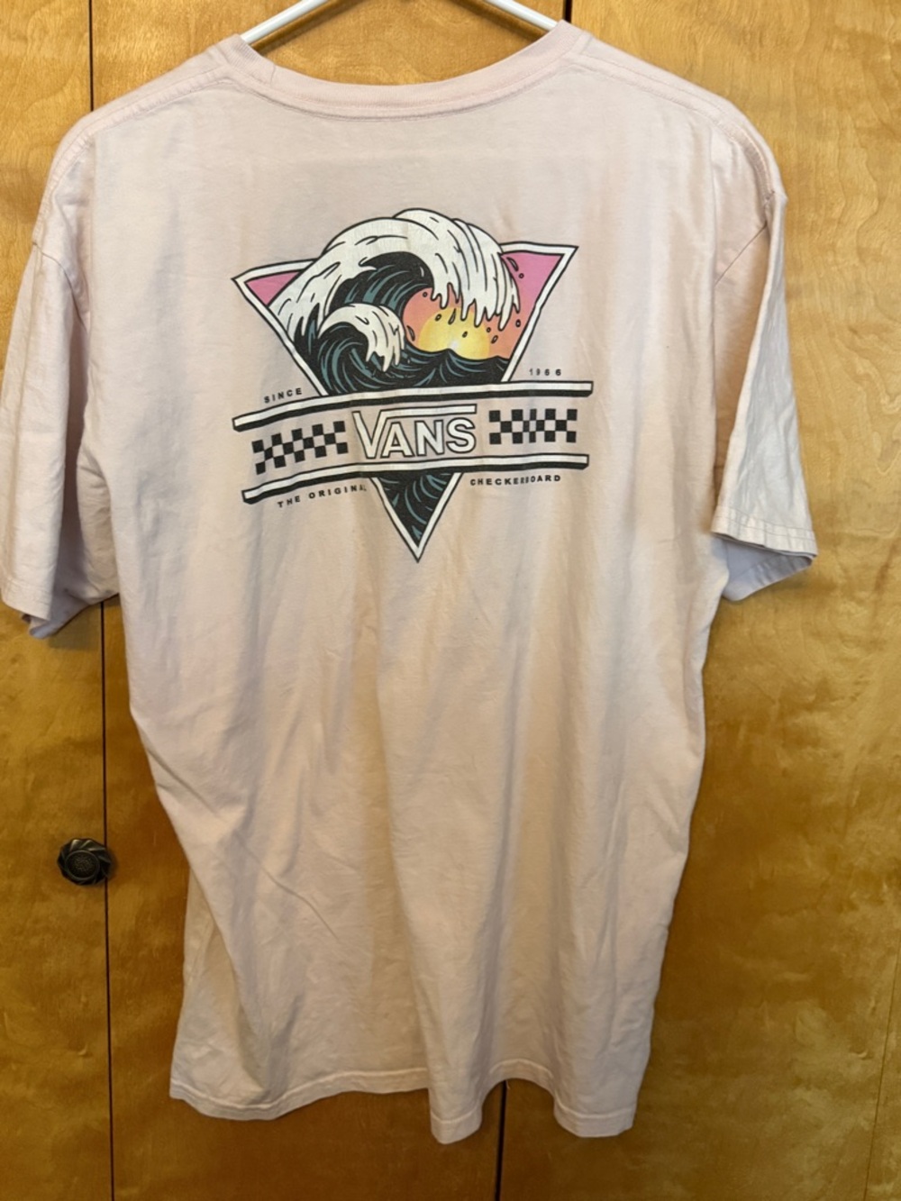 Vans Classic Fit Men's Crewneck T-Shirt  Pink Men’s Size Large